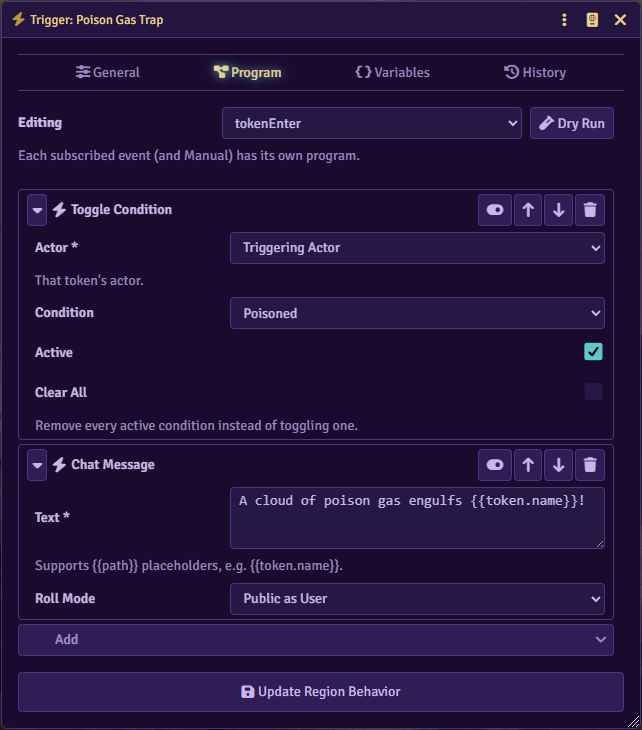 Visual Program Editor