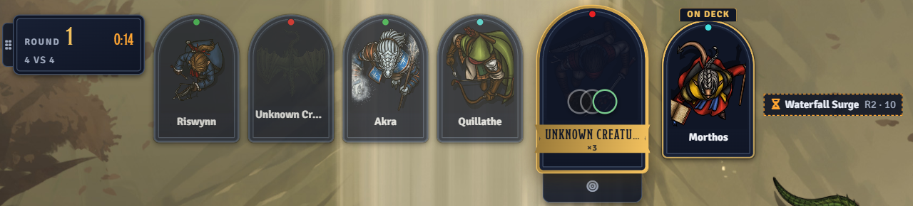 The dock as a player sees it, with hostile names masked